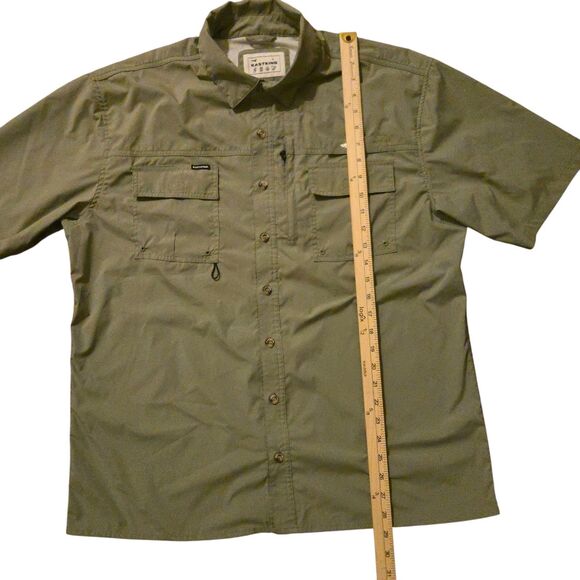 Kastking L Green Button Down Performance Shirt Mesh Fishing Outdoors - Picture 8 of 8